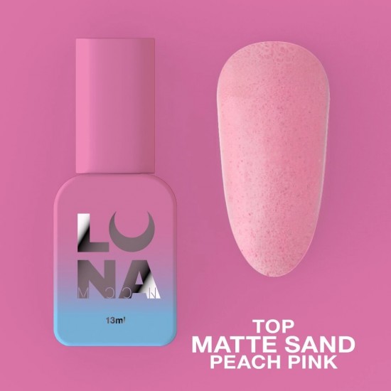 Gel Top Matte Sand Peach Pink 13 ml Lunamoon