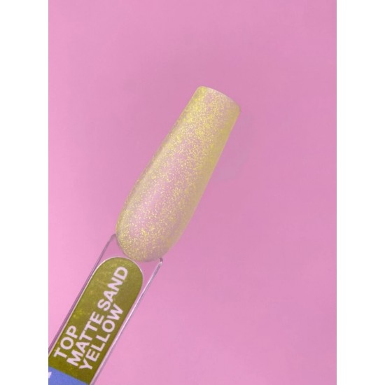 Gel Top Matte Sand Yellow 13 ml Lunamoon