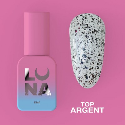 Top gel Argent 13 ml Lunamoon