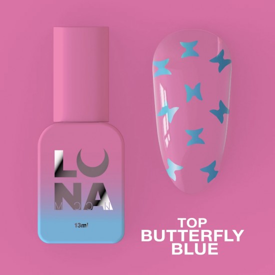 Top gel Butterfly Blue 13 ml Lunamoon