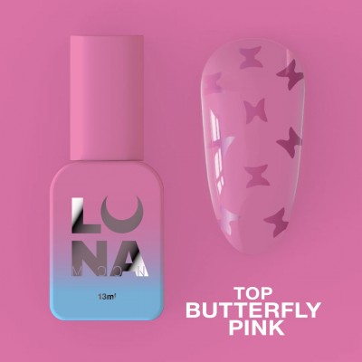 Top gel Butterfly Pink 13 ml Lunamoon