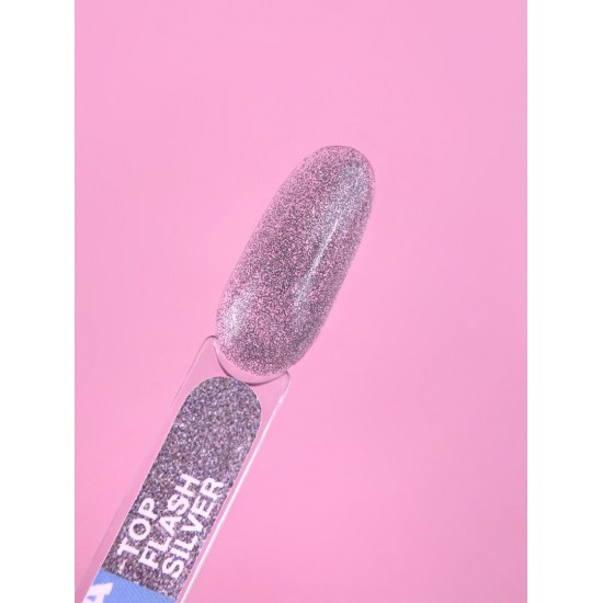 Top gel Flash Silver 13 ml Lunamoon