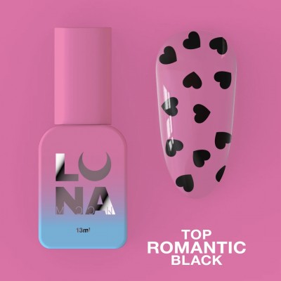 Top gel Romantic Black 13 ml Lunamoon
