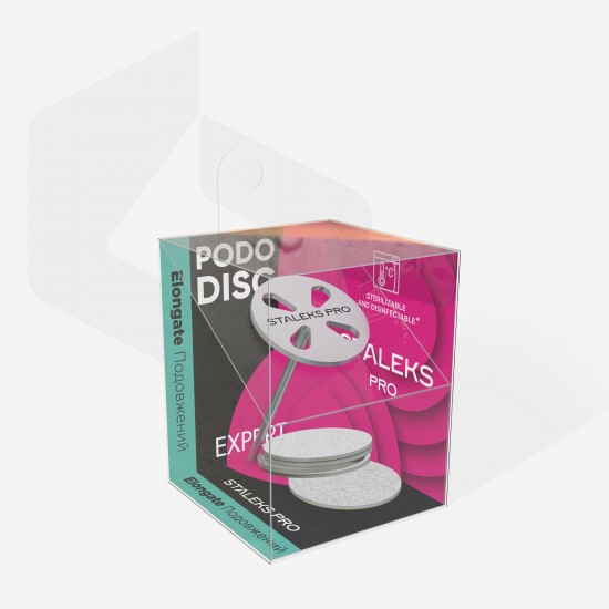 PODODISC STALEKS PRO M set with refill 180 grit 5 pcs (20 mm)