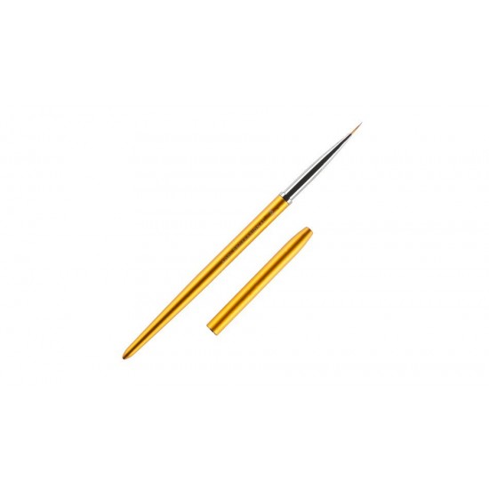 Brush for painting in tube no.00/3 (nylon,metal handle,color Gold) - Коди профессионал