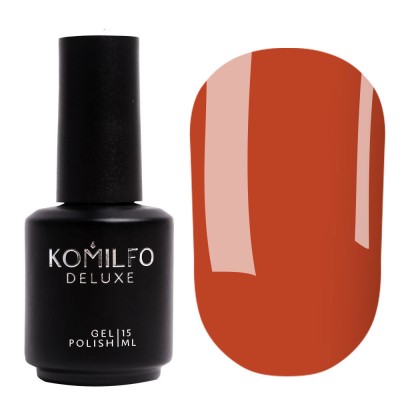 Gel polish Komilfo Deluxe Series D308 15 ml (brick red, enamel)