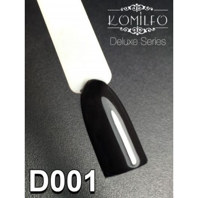 Gel polish D001 8 ml Komilfo Deluxe (black, enamel)