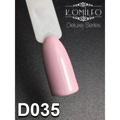 Gel polish D035 8 ml Komilfo Deluxe (light gray-lilac, enamel)