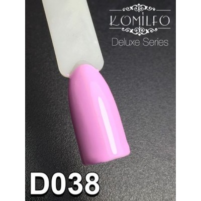 Gel polish D038 8 ml Komilfo Deluxe (bright lavender pink, enamel)