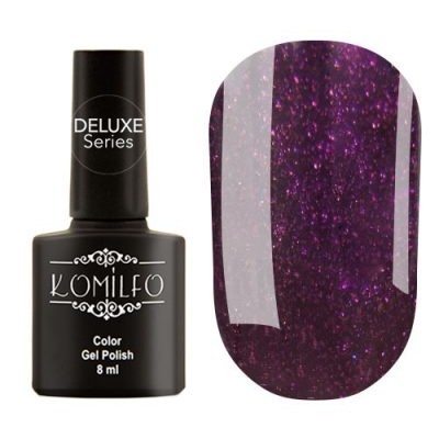 Gel polish D095 8 ml Komilfo Deluxe (purple-burgundy with shimmer)