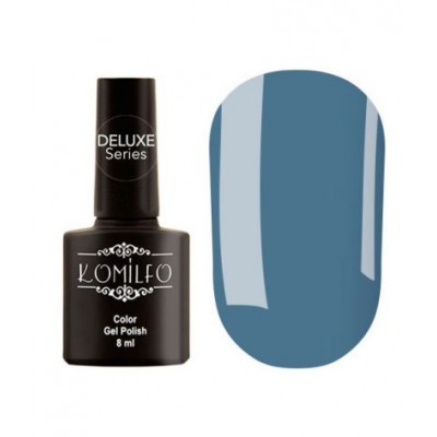 Gel polish D130 8 ml Komilfo Deluxe (dark, gray-blue, enamel)