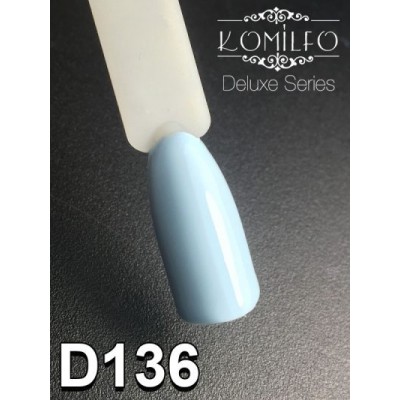 Gel polish D136 8 ml Komilfo Deluxe (pale blue, enamel)