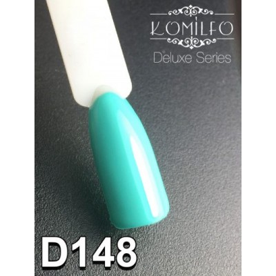 Gel polish D148 8 ml Komilfo Deluxe (saturated aquamarine, enamel)