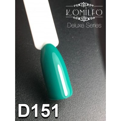 Gel polish D151 8 ml Komilfo Deluxe (dark turquoise green, enamel)