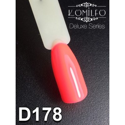 Gel polish D178 8 ml Komilfo Deluxe (pink-peach, neon, enamel)