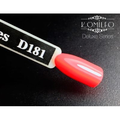 Gel polish D181 8 ml Komilfo Deluxe (red-coral, enamel)