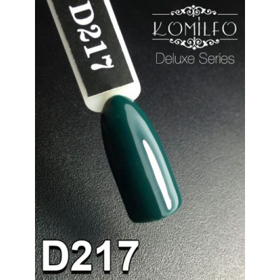 Gel polish D217 8 ml Komilfo Deluxe (dark turquoise green, enamel)
