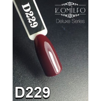 Gel polish D229 8 ml Komilfo Deluxe (maroon, enamel)