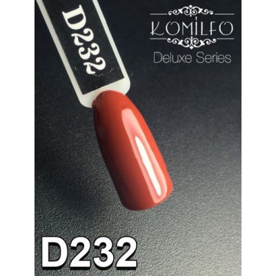 Gel polish D232 8 ml Komilfo Deluxe (chocolate, enamel)
