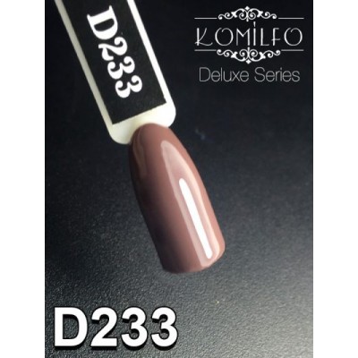 Gel polish D233 8 ml Komilfo Deluxe (dark, brown-gray, enamel)