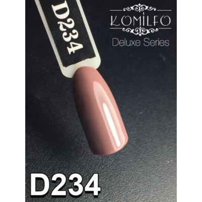 Gel polish D234 8 ml Komilfo Deluxe (brown-gray, enamel)