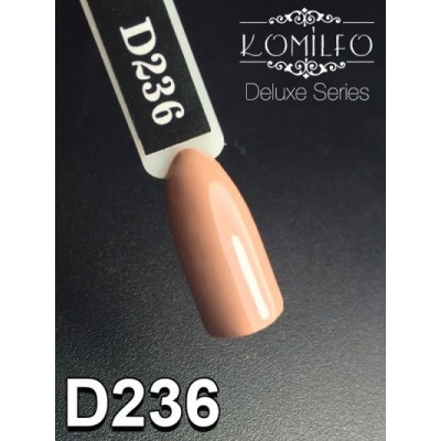 Gel polish D236 8 ml Komilfo Deluxe (gray beige, enamel)