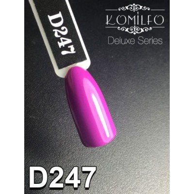 Gel polish D247 8 ml Komilfo Deluxe (dark purple, enamel)