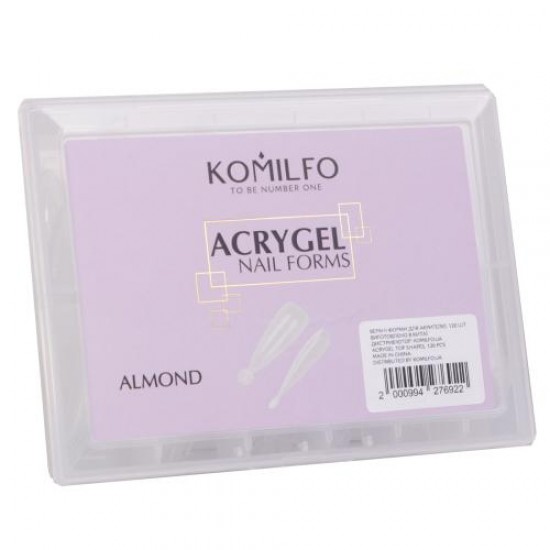 Komilfo Acry Gel Top Nail Forms Almond 120 pcs