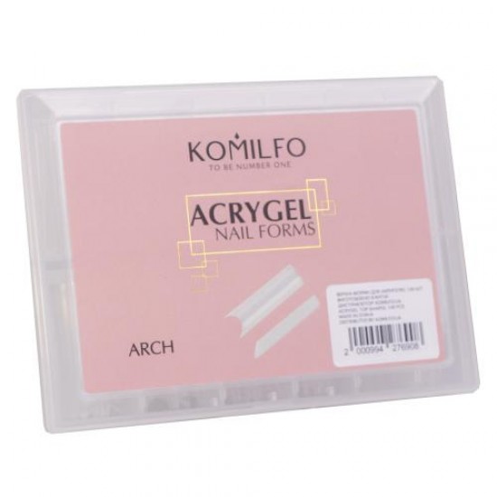 Komilfo Acry Gel Top Nail Forms Arch 120 pcs