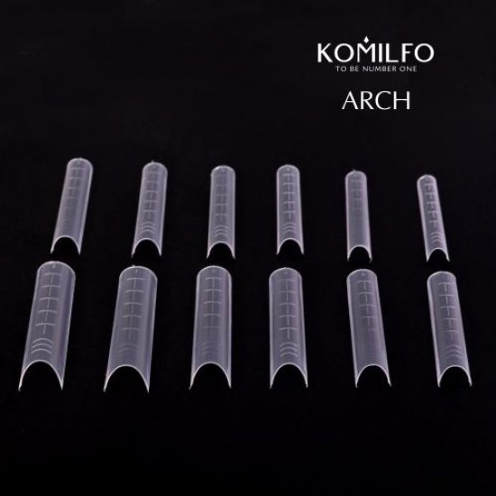 Komilfo Acry Gel Top Nail Forms Arch 120 pcs