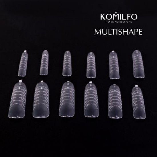 Komilfo Acry Gel Top Nail Forms Multishape 120 pcs